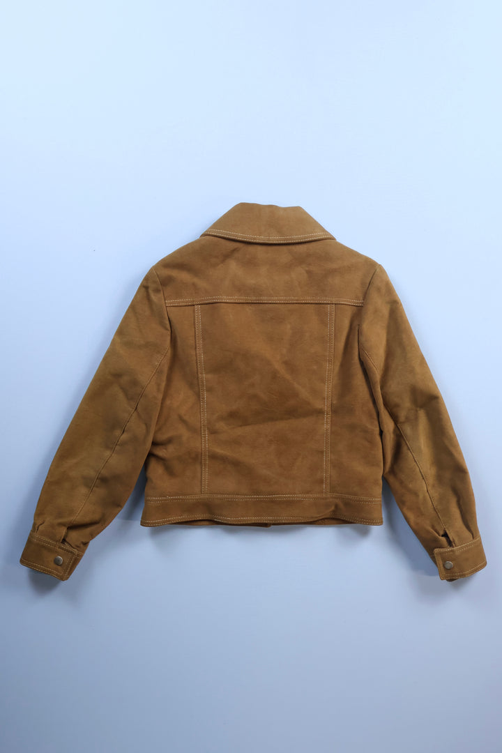 Vintage Suede Western Zip-Up Jacket