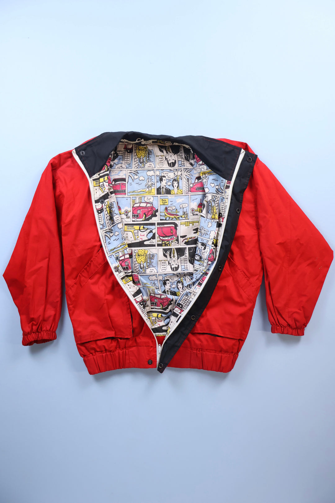 Vintage Jacket with Cartoon Imprint