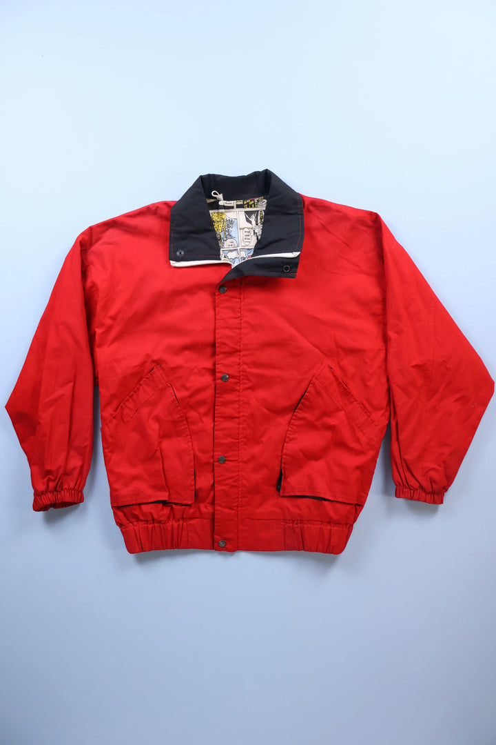 Vintage Jacket with Cartoon Imprint