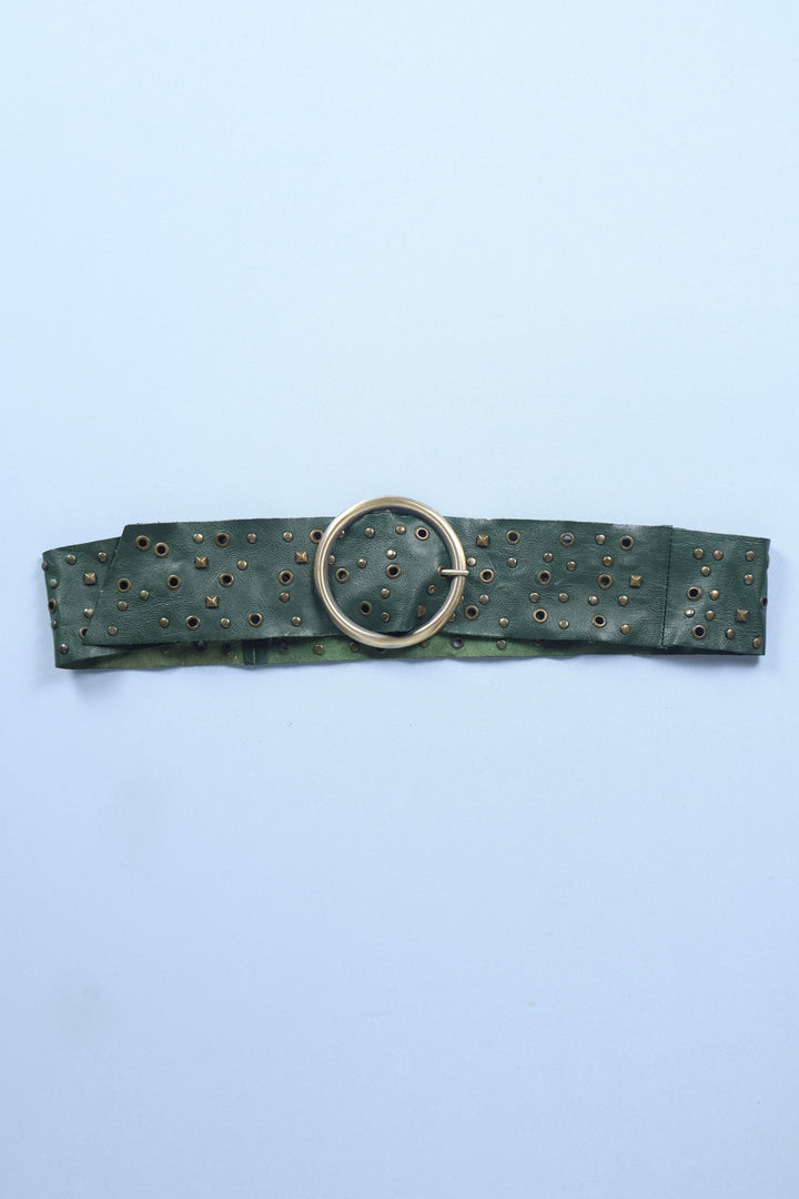 Vintage Leather Studded Belt