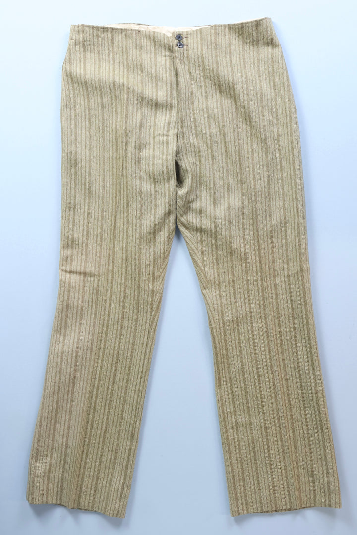 Vintage Striped Wool Trousers