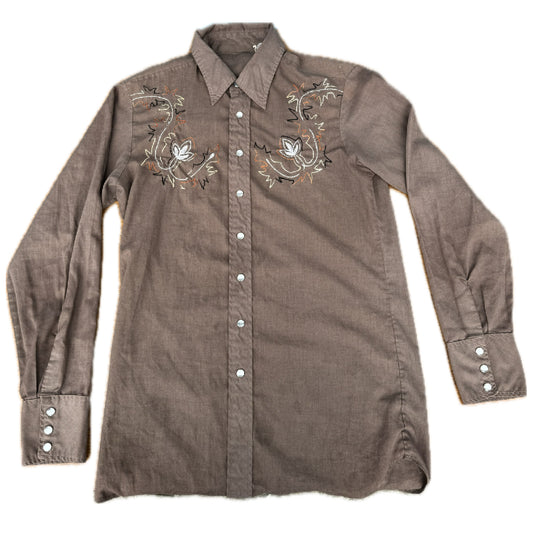 Vintage Embroidered Cowboy Shirt