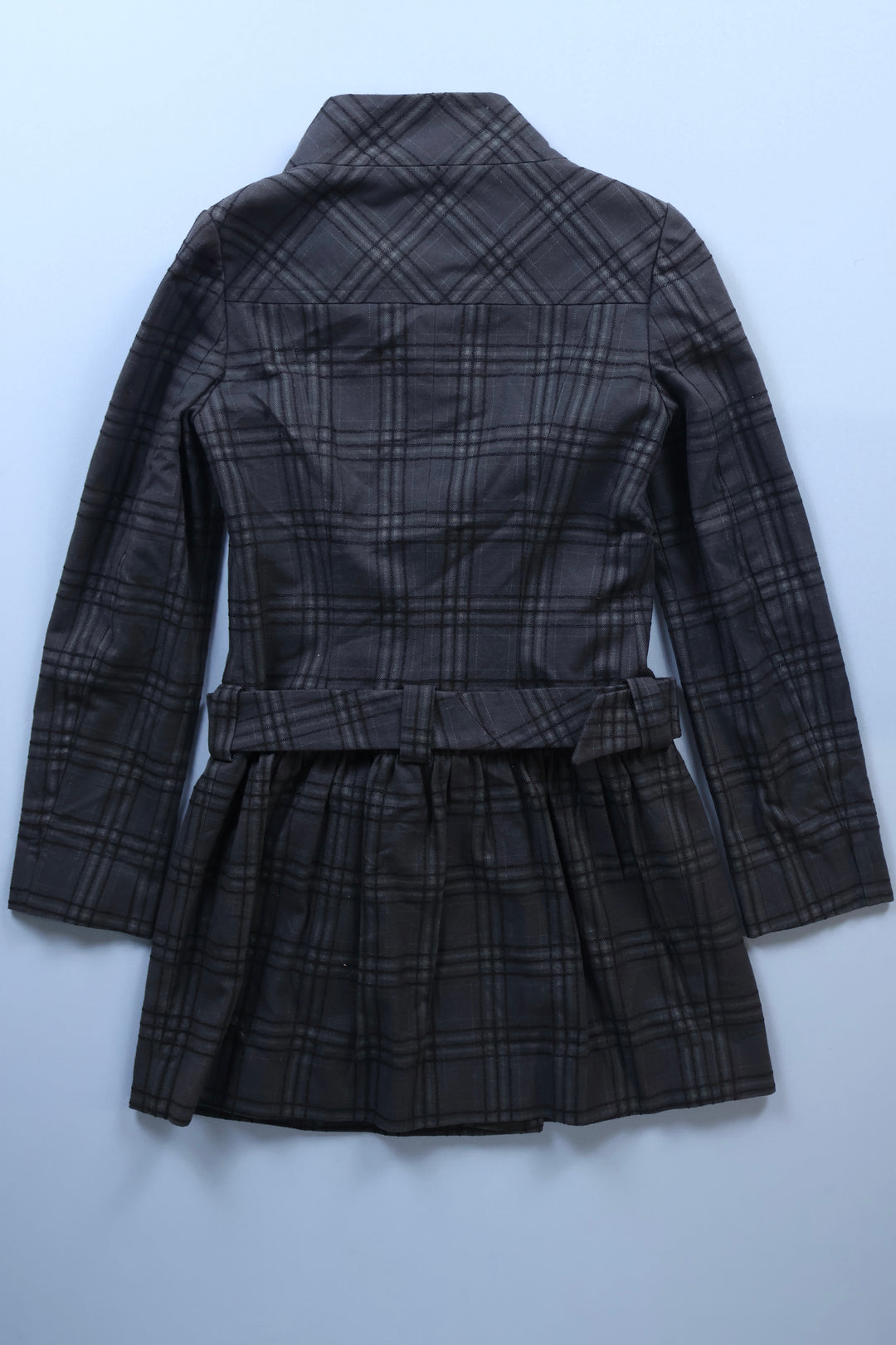 Vintage Tartan Belted Coat