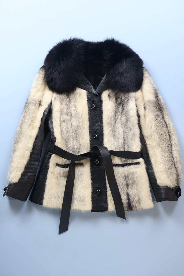 Vintage Mink and Leather Jacket