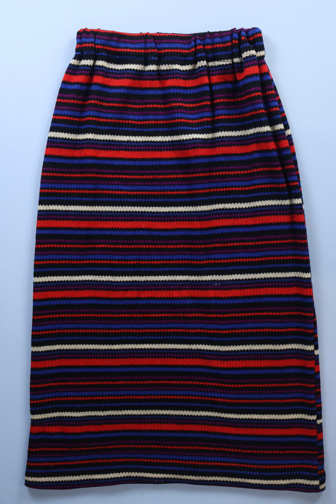 Vintage Stripe Wool Maxi Skirt