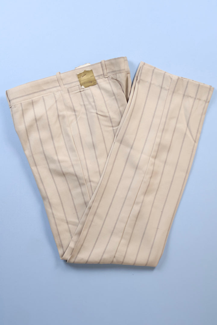 Vintage Pinstripe Straight Leg Trousers