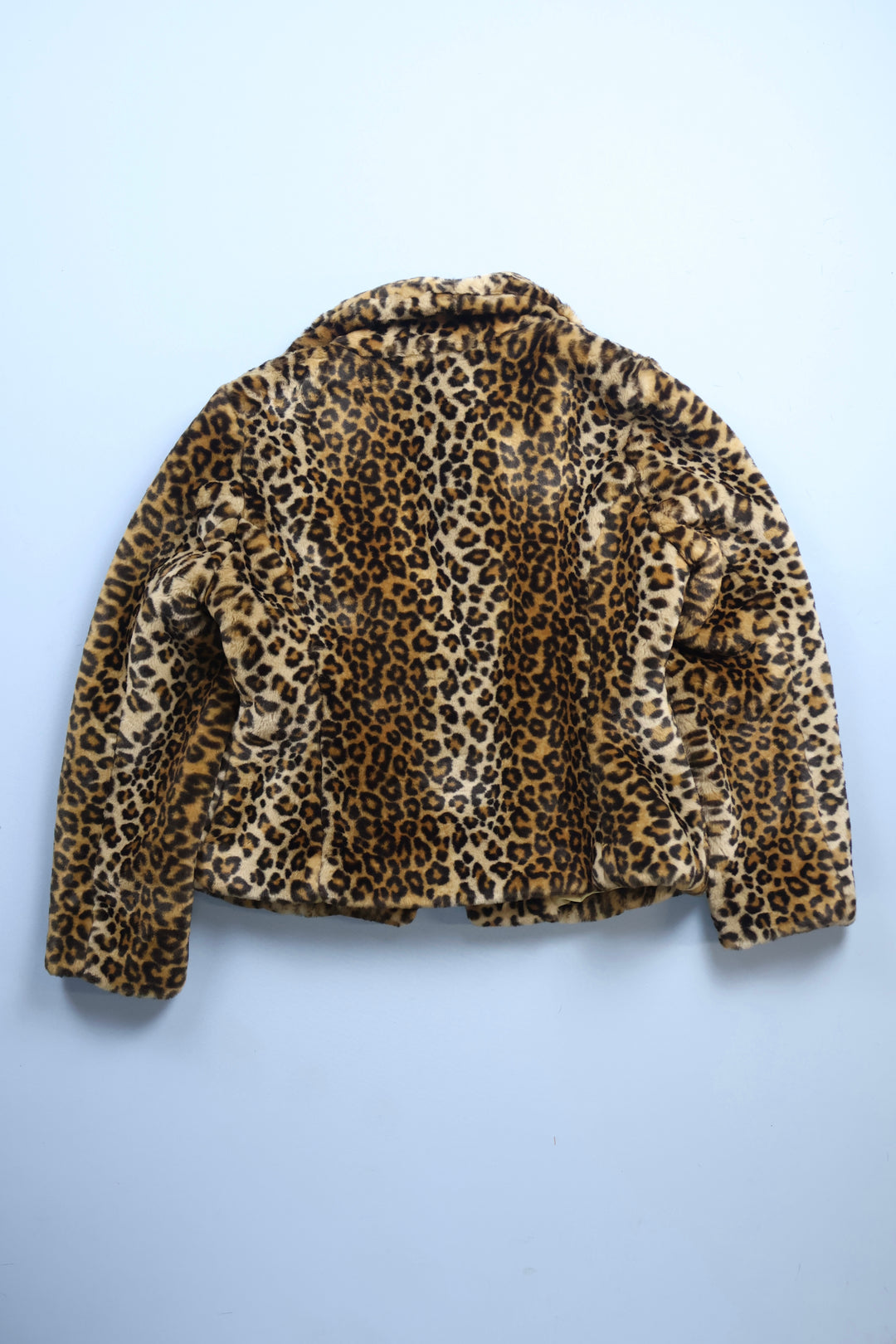 Vintage Faux Fur Leopard Skin Jacket