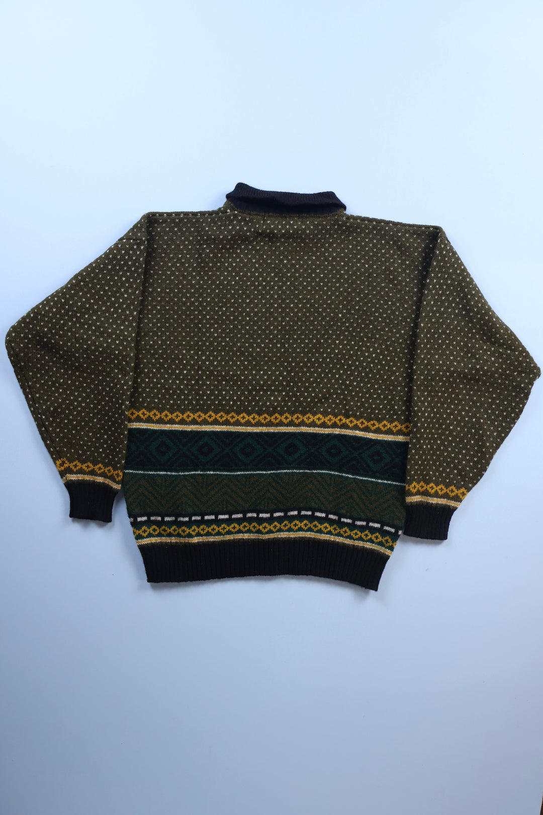 Vintage Collared Polo Knitted Sweatshirt