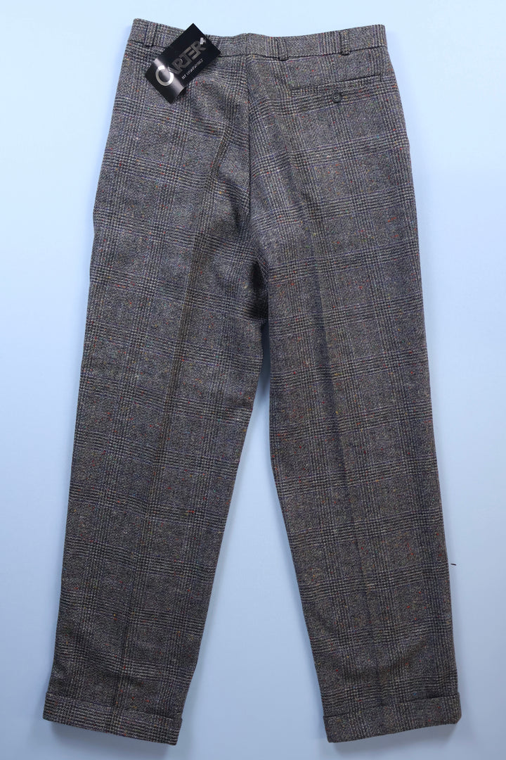 Vintage Straight Leg Trousers with Multi-Coloured Specs