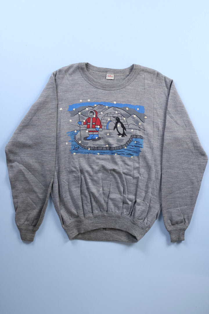 Vintage Artic Print Sweatshirt