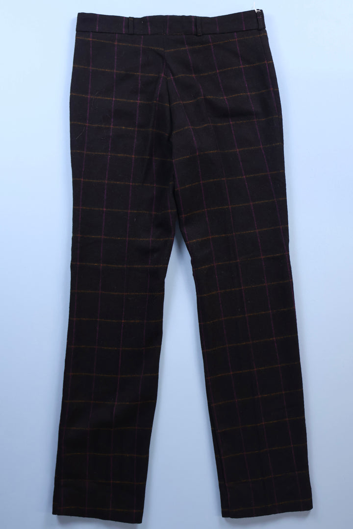 Vintage Check Straight Leg Trousers