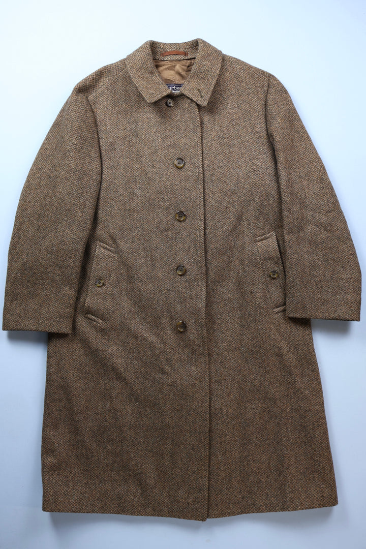 Vintage Burberry Shetland Tweed Coat