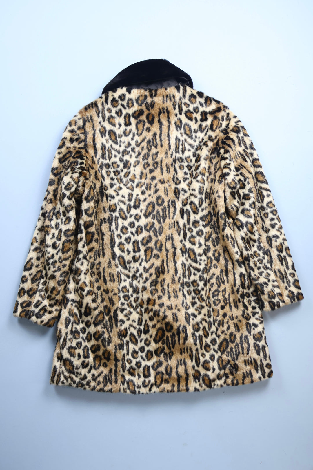 Vintage Faux Fur Leopard Skin Coat