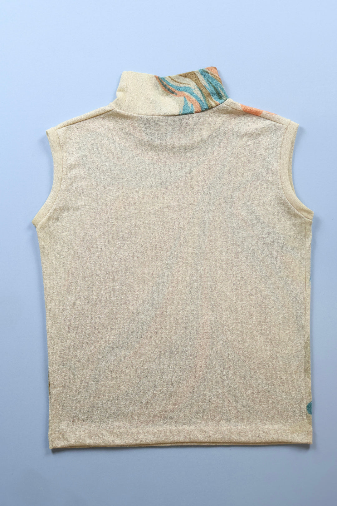 Vintage Roll neck Sleeveless Top