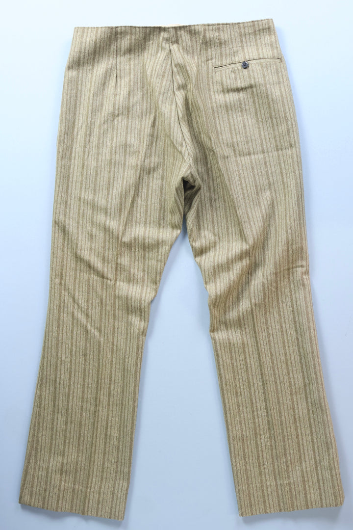 Vintage Striped Wool Trousers