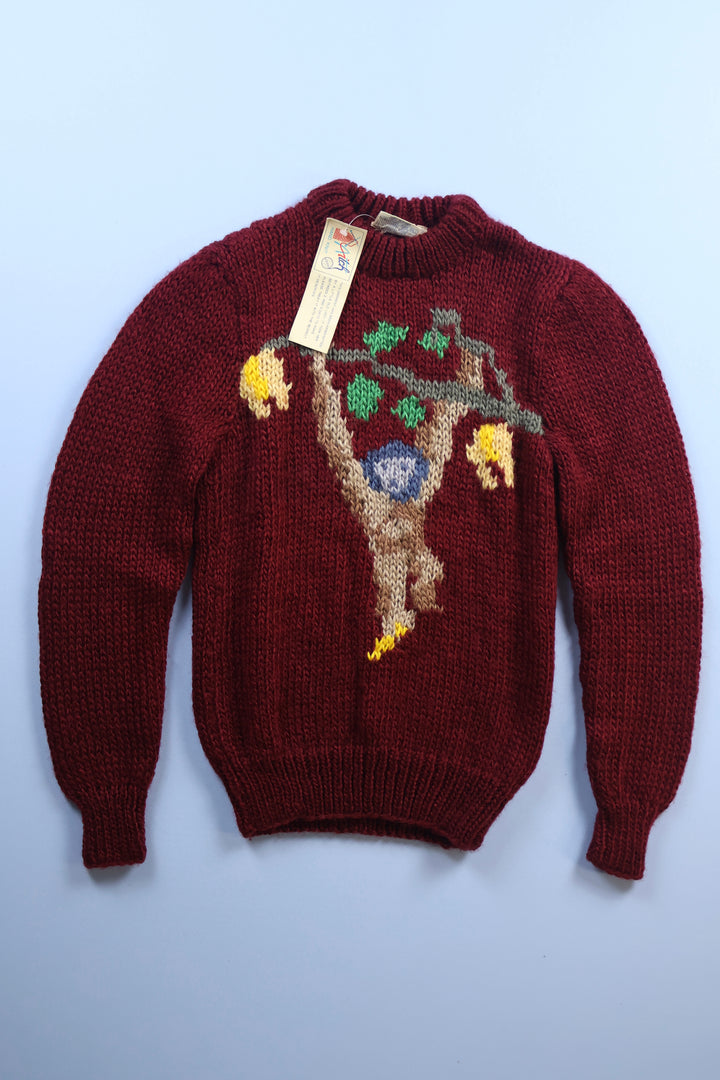 Vintage Monkey Knitted Sweatshirt