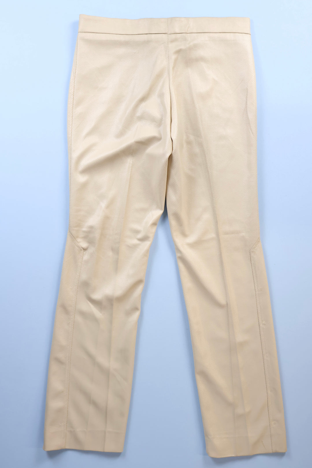 Vintage Straight Leg, Wet-Look Trousers