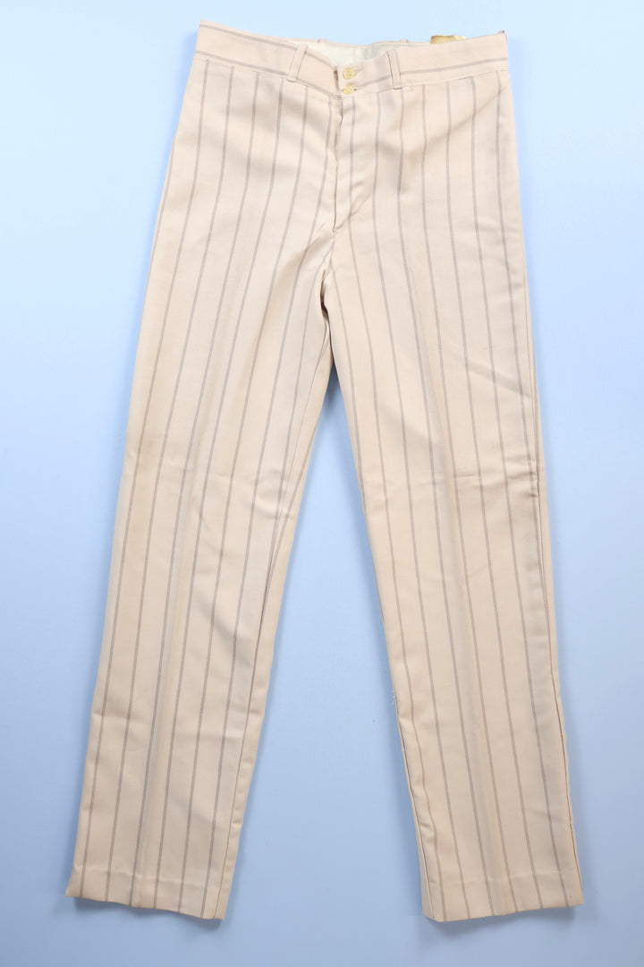 Vintage Pinstripe Straight Leg Trousers