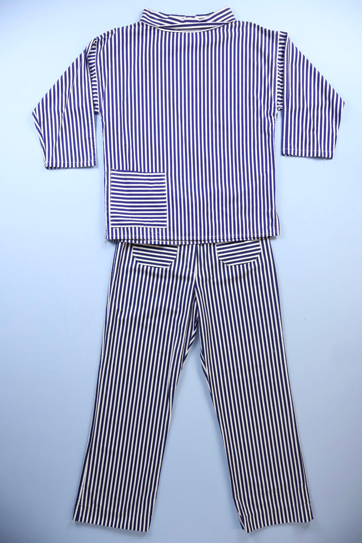 Vintage Johnson Leisure Stripe Sailor Style Suit